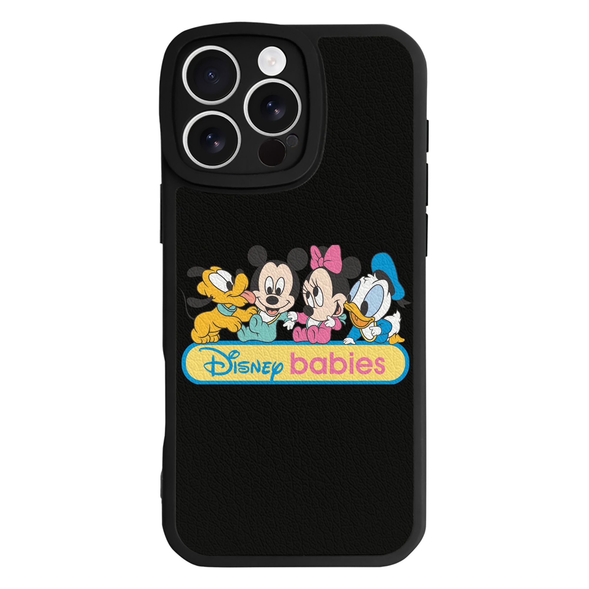 （画像用） ミッキーマウス Mickey Mouse 【iPhone 16シリーズ対応】シリコンスマホケース（レザー調） 材質：シリコン